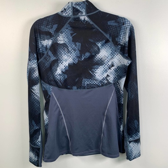 Athleta Women's M Blue Running Wild Half Zip Long Sleeve Pullover - Picture 7 of 7